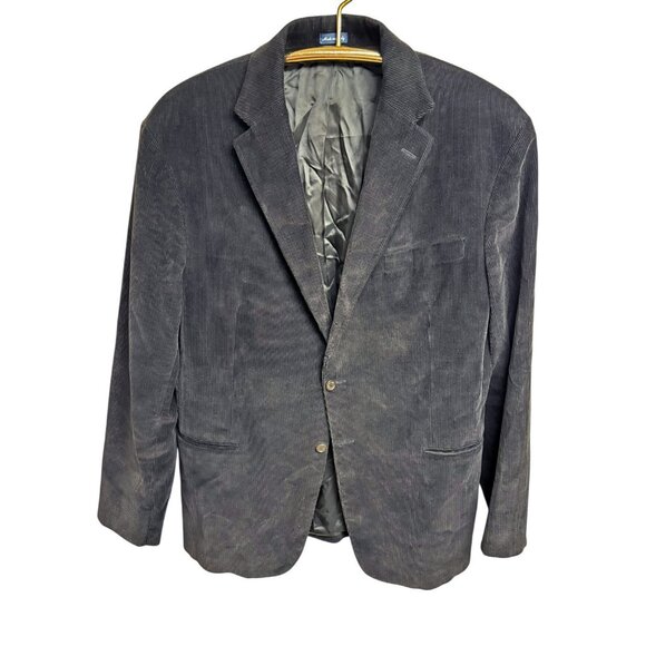 Polo Ralph Lauren Black Cotton Corduroy Made in Italy Blazer - Picture 5 of 12